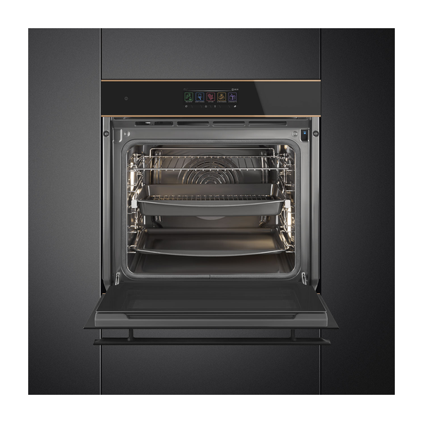 Smeg SOP6606S2PNR Dolce Stil Novo Single Oven inc Steam