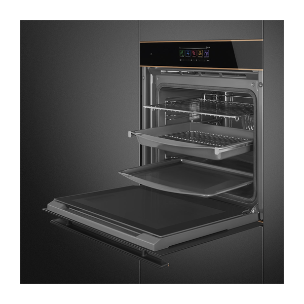 Smeg SOP6606S2PNR Dolce Stil Novo Single Oven inc Steam