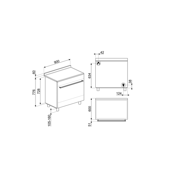 Smeg SUK91MFX9 Concert Dual Fuel Range Cooker