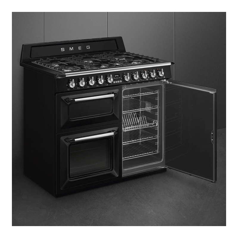 Smeg TR103BL Victoria Dual Fuel Range Cooker