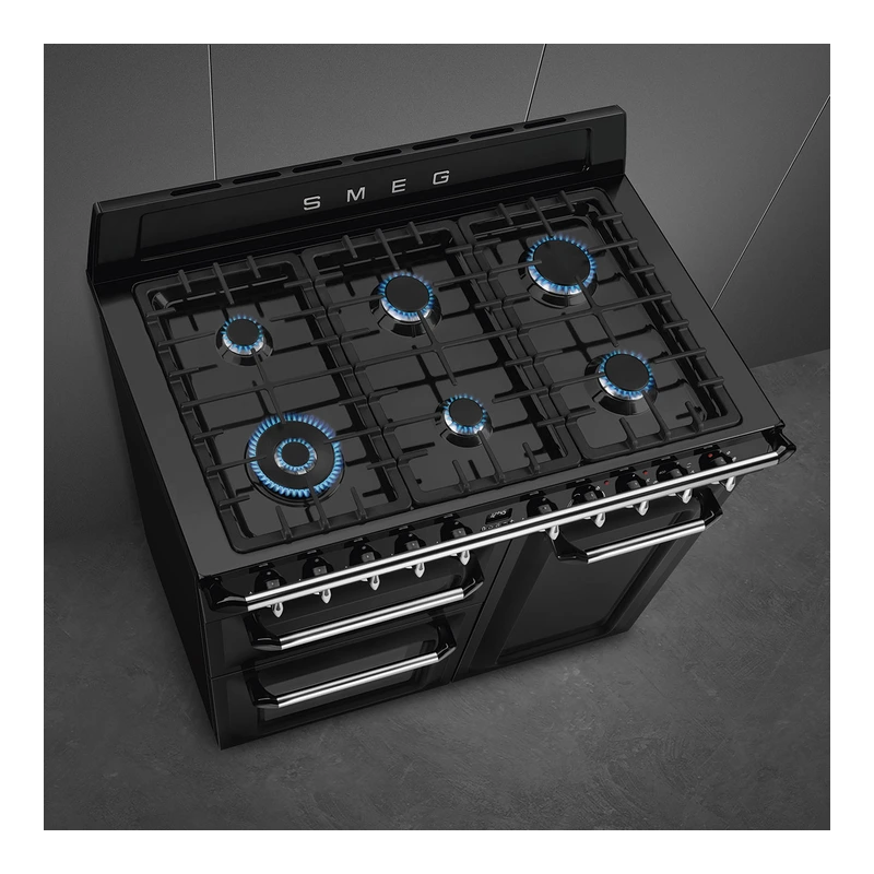 Smeg TR103BL Victoria Dual Fuel Range Cooker