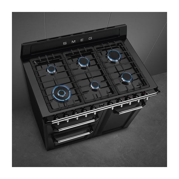 Smeg TR103BL Victoria Dual Fuel Range Cooker