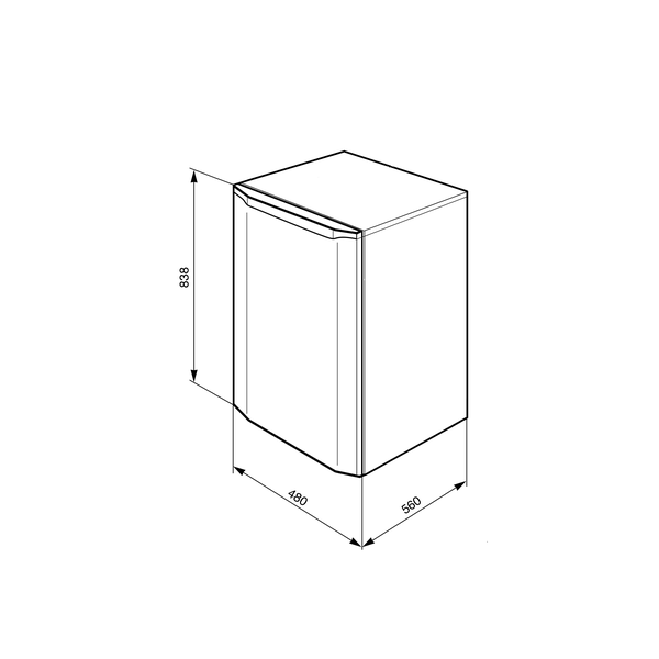 Smeg UKFS08EW Fridge inc Icebox