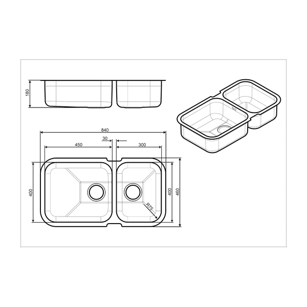 Smeg UM45 Sink