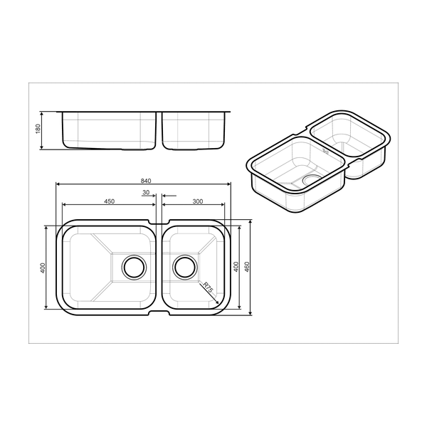 Smeg UM45 Sink