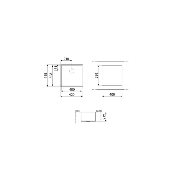 Smeg VSTQ40-2 Sink