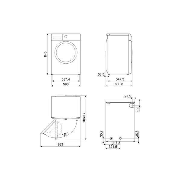 Smeg WDN064SLDUK Washer Dryer