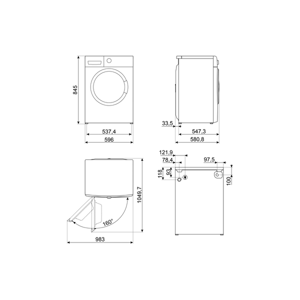 Smeg WNP96SEAUK1 Washing Machine