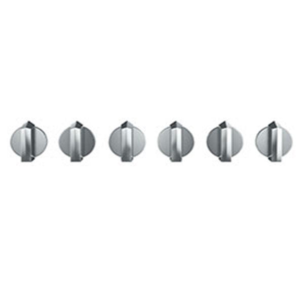 Smeg 6MPF2465X Set of 6 Silver Cucina Controls for the SRV596GH5