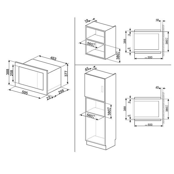 Smeg Microwave inc Grill