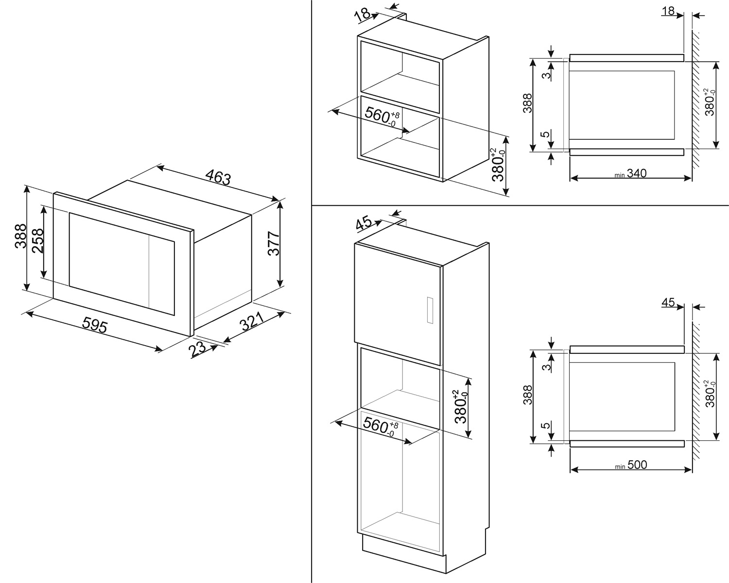 Smeg Microwave inc Grill