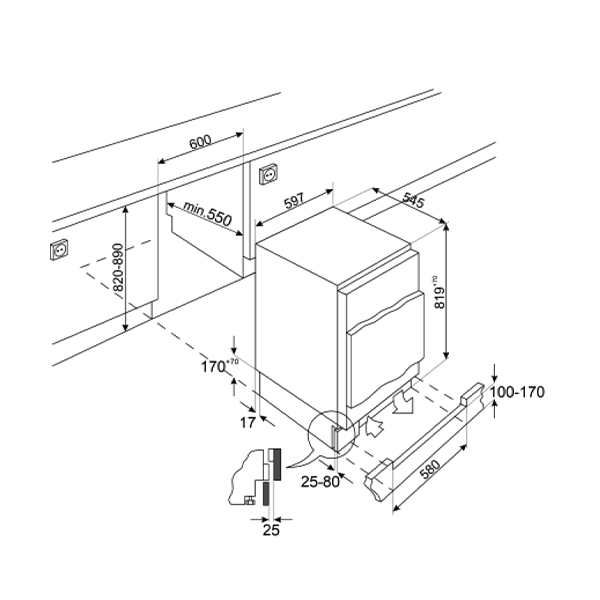 Smeg Fridge inc Ice Box