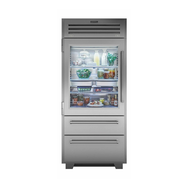 Sub Zero ICBPRO3650GLH ICBPRO3650G-LG Pro Series Fridge Freezer