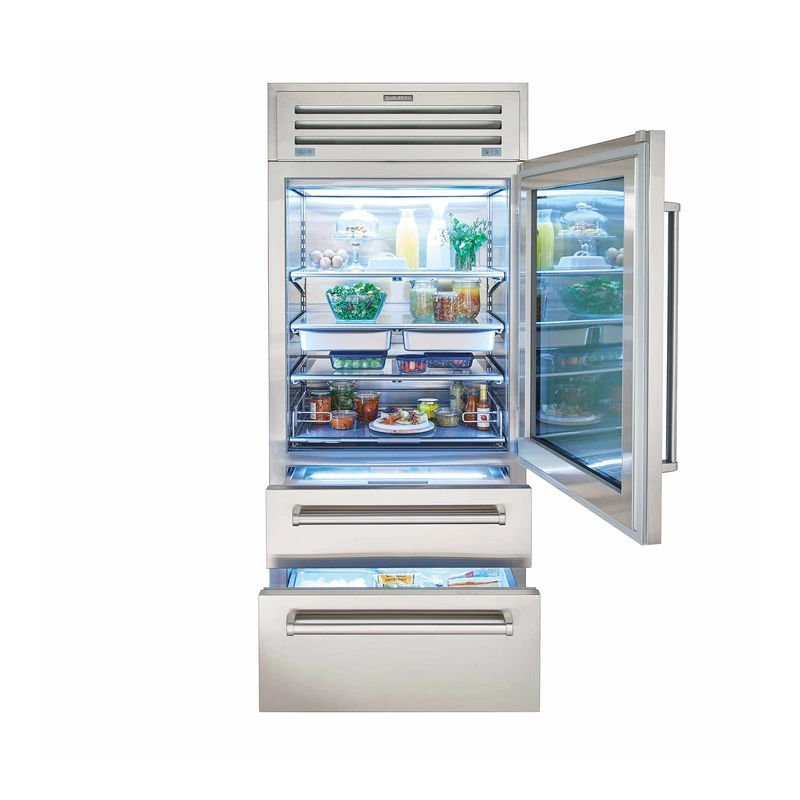 Sub Zero ICBPRO3650GLH ICBPRO3650G-LG Pro Series Fridge Freezer