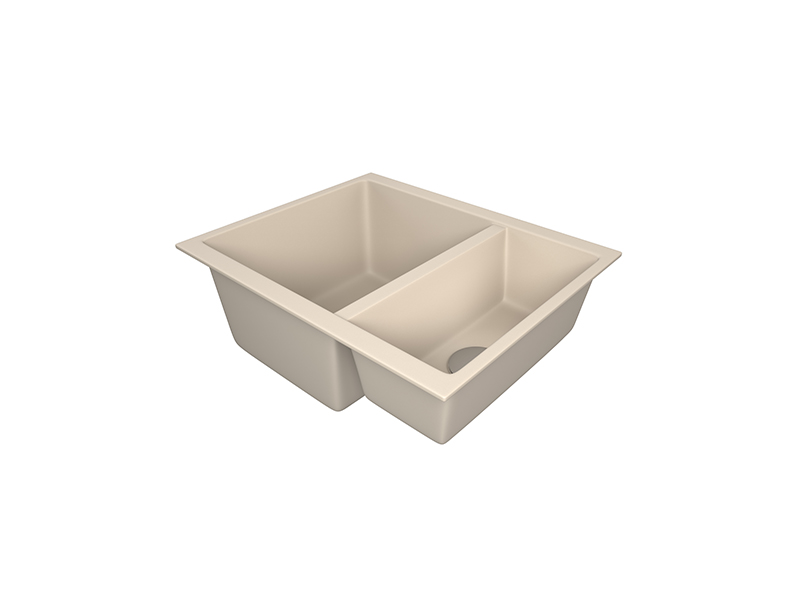 1810 CavaDuo 335/155U Purquartz Undermount Sink