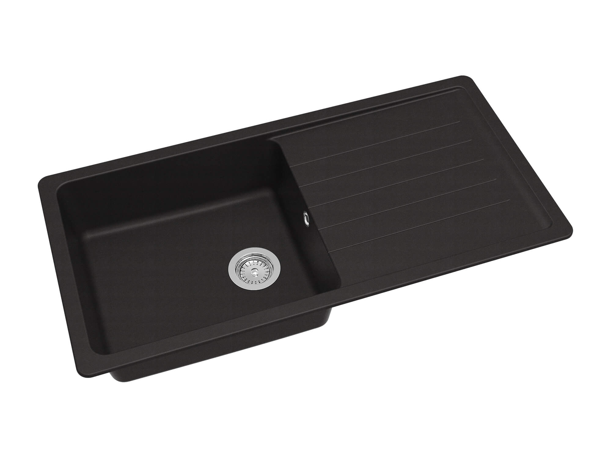 1810 DeltaDuo 100i Large Purquartz Inset Sink & Drainer