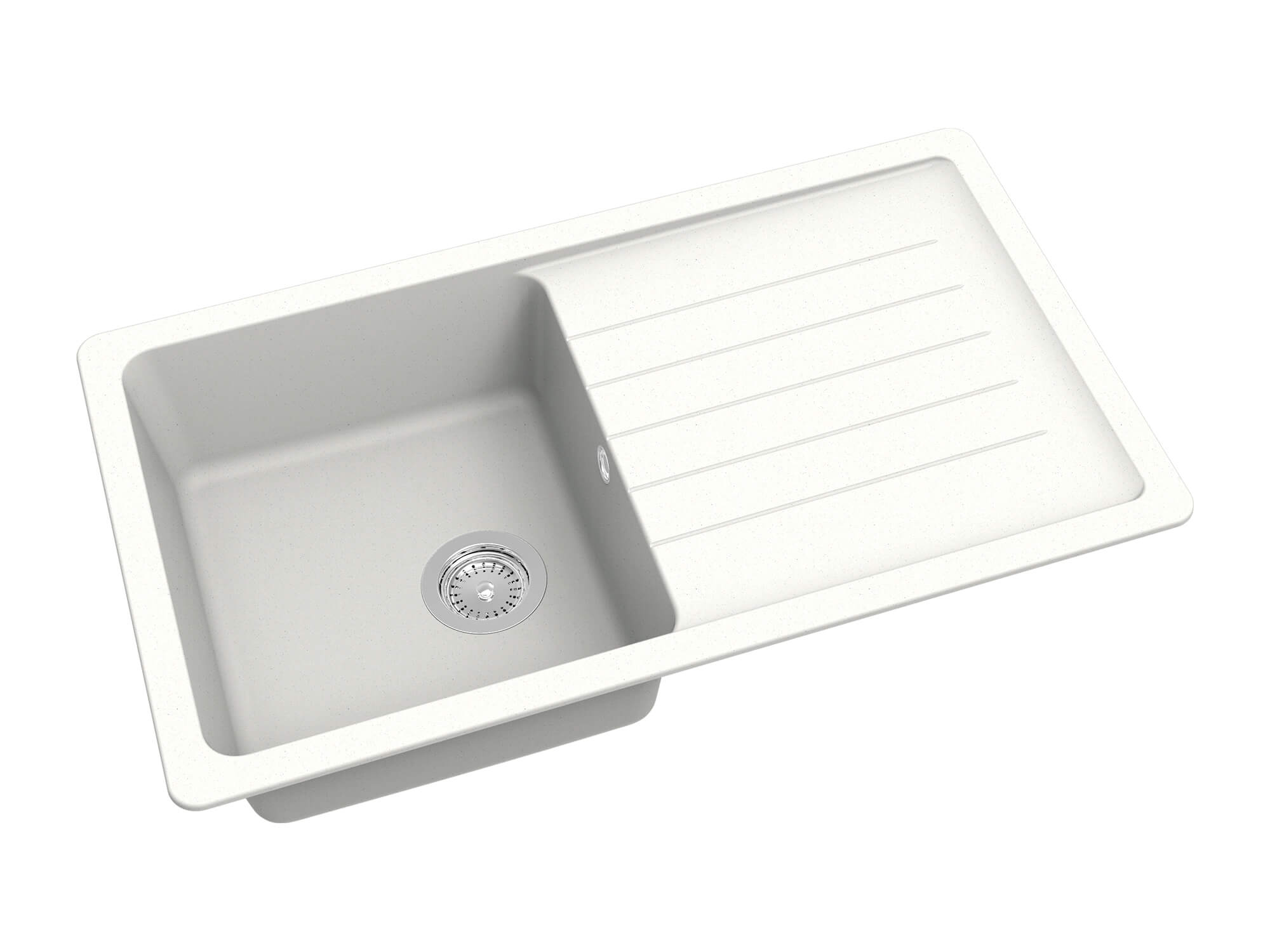 1810 DeltaUno 860i Purquartz Inset Sink & Drainer