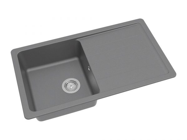 1810 DeltaUno 860i Purquartz Inset Sink & Drainer