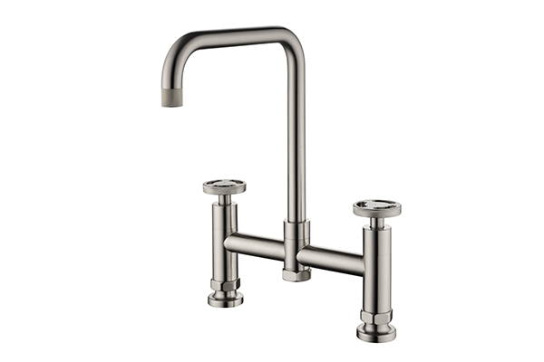 HENRY HOLT COLLECTION BRIDGE MIXER BRUSHED STEEL