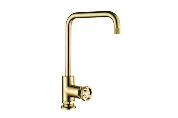 HENRY HOLT COLLECTION SINGLE LEVER BRUSHED GOLD BRASS