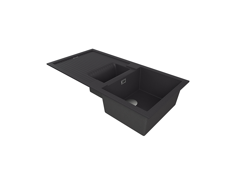 1810 ShardDuo 150i Purquartz Inset Sink & Drainer