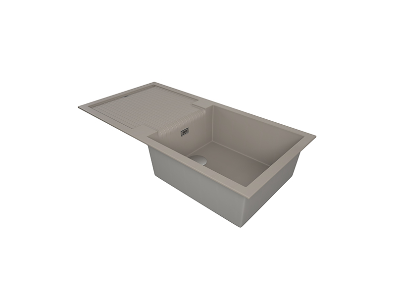 1810 ShardUno 100i Large Purquartz Inset Sink & Drainer