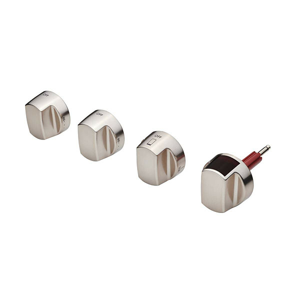 Wolf 9026007 Stainless Steel Knob Kit for 1219 and 1524mm Dual Fuel