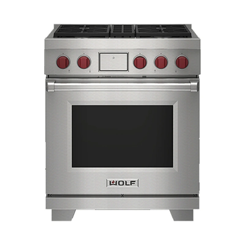Wolf ICBDF30450SP Dual Fuel Range Cooker - 4 Burner