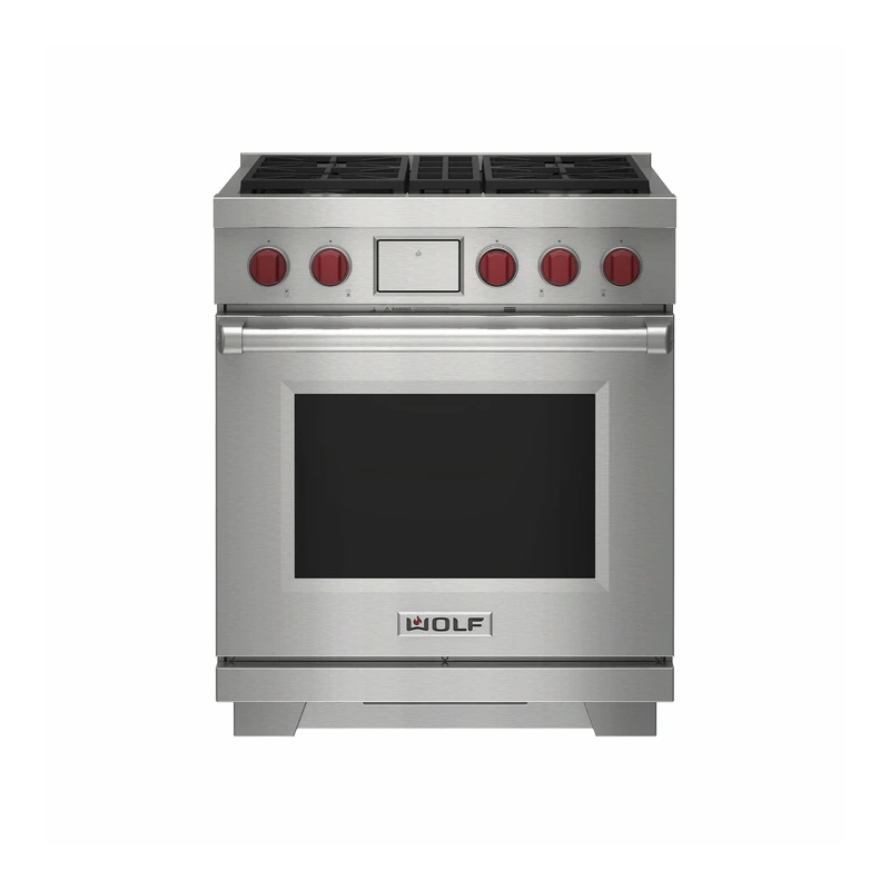 Wolf ICBDF30450SP Dual Fuel Range Cooker - 4 Burner