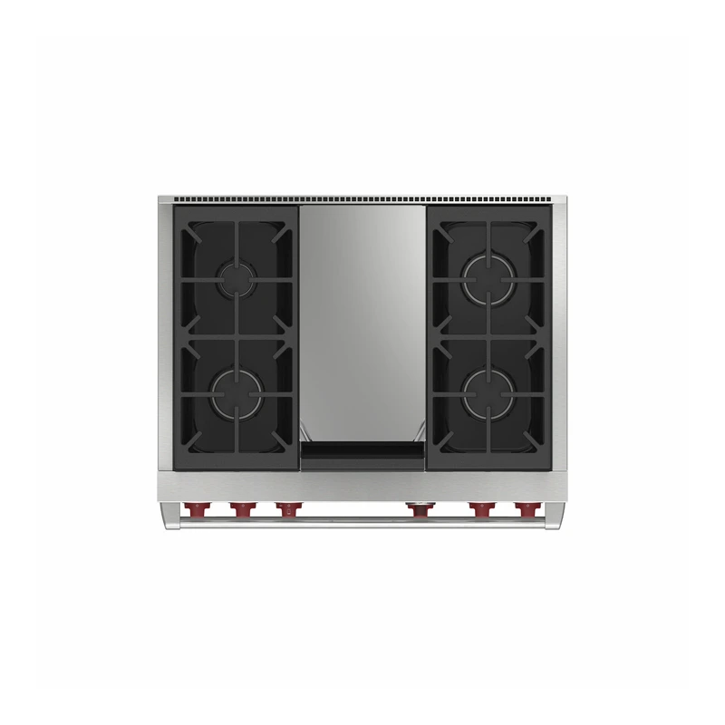 Wolf ICBDF36450GSP Dual Fuel Range Cooker - 4 Burner inc Griddle