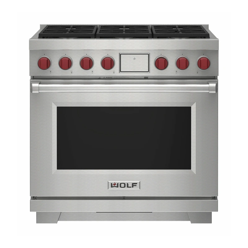 Wolf ICBDF36650SP ICBDF36650G/S/P Dual Fuel Range Cooker - 6 Burner
