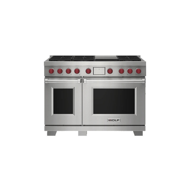 Wolf ICBDF48650GSP Dual Fuel Range Cooker - 6 Burner & Griddle