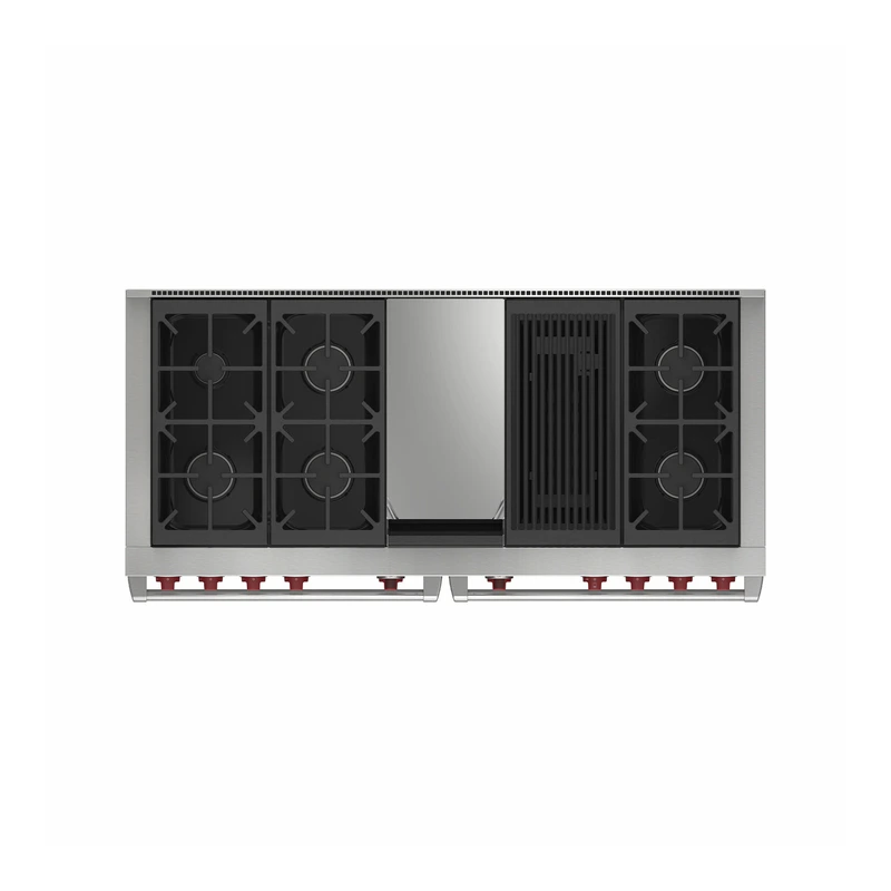Wolf ICBDF60650CGSPLP Dual Fuel Range Cooker - 6 Burner, Chargrill & Griddle