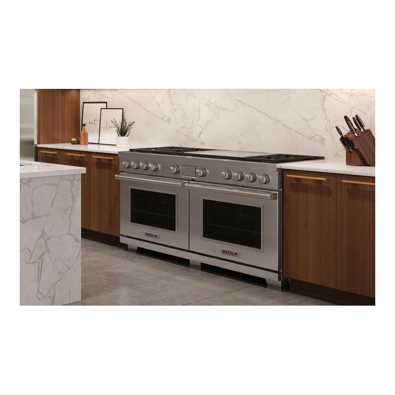 Wolf ICBDF60650DGSPLP Dual Fuel Range Cooker - 6 Burner, Double Griddle