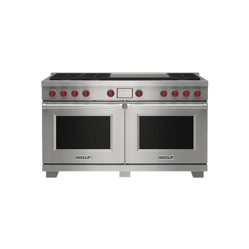 Wolf ICBDF60650DGSPLP Dual Fuel Range Cooker - 6 Burner, Double Griddle