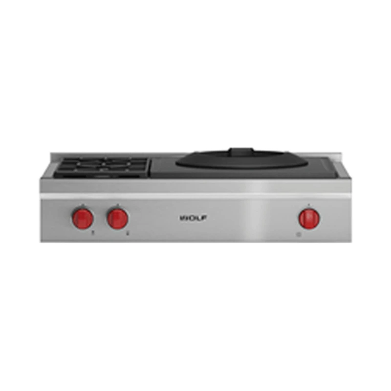 Wolf ICBSRT362WLP Gas RangeTop - 2 Burner & Wok